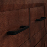 AFI, Santa Fe Twin Murphy Bed Chest with 6" Mattress & Built-in USB Charger, Walnut AFI