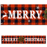 Merry Christmas Banner Christmas Eve Signs Huge Banner Decorations Giant Happy New Years Supplies Fence Yard Sign Indoor Outdoor Decorations Photo Backdrop 6 Feet Letjolt