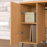 Bush Furniture Somerset L Shaped Desk with Storage | Corner Computer Table for Home Office, 60W, Maple Cross Bush Business Furniture