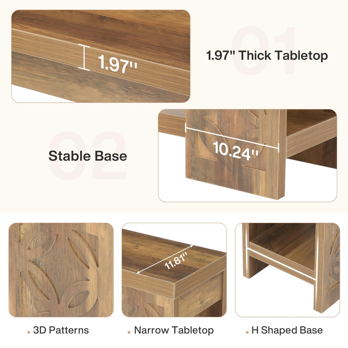 Tribesigns 70.9" Long Console Table with Storage, Narrow Sofa Table Behind Couch, Farmhouse Wooden Entryway Furniture for Living Room, Hallway, Entrance Tribesigns