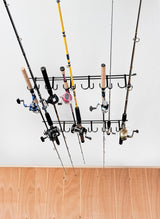 Rack'em 7009 Overhead 12-Rod Fishing Rod Rack, Pack of 1 Rack'em