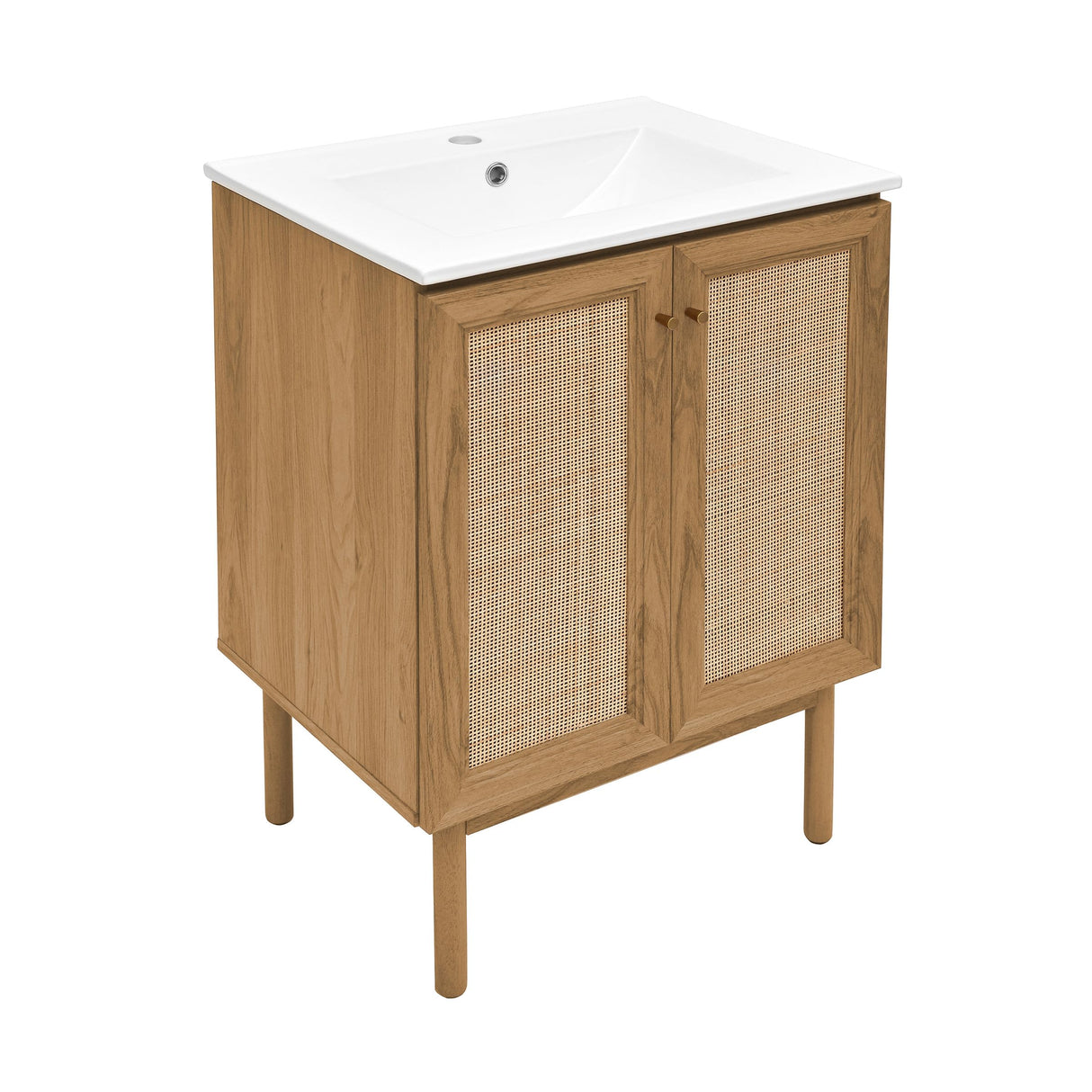 Swiss Madison Classe 24" Bathroom Vanity in Oak Bath Sink Cabinet Sink Included Swiss Madison