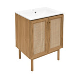 Swiss Madison Classe 24" Bathroom Vanity in Oak Bath Sink Cabinet Sink Included Swiss Madison