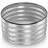 Galvanized Raised Garden Beds Outdoor // 2×2×1 ft Planter Raised Beds for Gardening, Vegetables, Flowers // Large Metal Garden Box (Silver) // Patented Tool-Free Design Plant & Plot