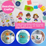Halmolife Diamond Art Kits for Kids Boys and Girls Ages 6 7 8-12 Easy to DIY Creative Diamond Art Princesses Stickers Craft by Numbers Kits for Kids and Adult Beginners Halmolife