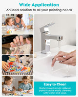 Airbrush Paint Set, 24Colors Acrylic Air Brush Paint Kit, Ready to Spray Water-Based Opaque & Neon Colors for Artists, Beginners, and Students, DIY Projects, 30 ml/1.01 Fl Oz Bottle O Rexley