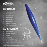 Estes 1295 Mean Machine Rocket-Building Kit, Advanced Flying-Rocket-Model Kit for Ages 10+ Estes