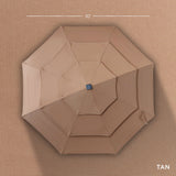 Best Choice Products 10ft 3-Tier Solar Patio Umbrella, Outdoor Market Sun Shade for Backyard, Deck, Poolside w/ 24 LED Lights, Tilt Adjustment, Easy Crank, 8 Ribs - Tan Best Choice Products