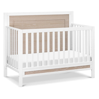 Carter's by DaVinci Radley 4-in-1 Convertible Crib in White & Coastwood, Greenguard Gold Certified - WoodArtSupply