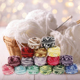 Ciieeo 32 Rolls Embroidery Floss Winder Cross Embroidery Crewel Wool Yarn Stationary Neon Embroidery Floss Beads for Jewelry Making Multicolor Yarn Embroidery Kit Thread Friendship Ciieeo