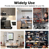 WDT 5 Tier Shelf Shelving Unit with Wheels,Adjustable Metal Shelves for Storage, NSF Wire Shelving Rack,350lbs Loading Capacity Per Shelf Storage Shelves for Kitchen Garage, 36" D x 16" W x 75" H WDT