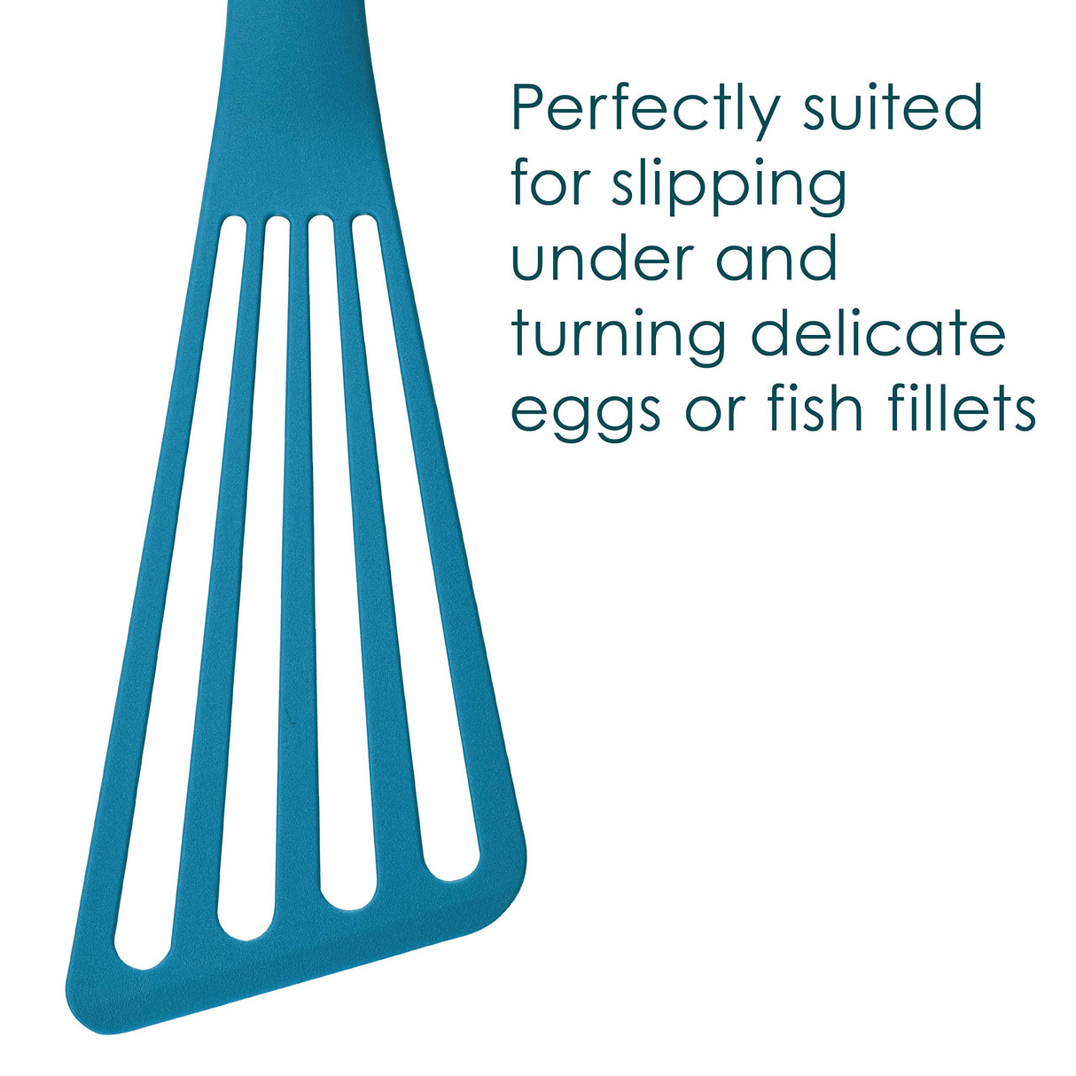 Rachael Ray Tools & Gadgets 2-Piece Nylon Turner Set, Marine Blue, 10" & 12" Spatula Set Rachael Ray