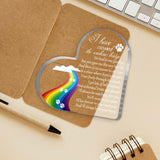 Pet Memorial Gifts, Sympathy Gift for Loss of Dog Cat, Pet Memorial Acrylic Rainbow Bridge Decorations Condolences Gifts for Pet Loss Remembrance Keepsake Toerifer