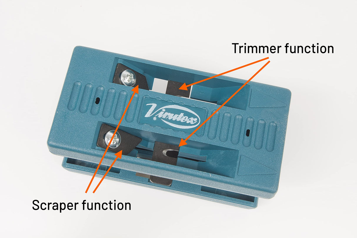 Hand-Held Hot Air Edgebander Set AG52F: AG98F + Double Edge Trimmer & Scraper AU93 + Manual End Trimmer RC21E Virutex