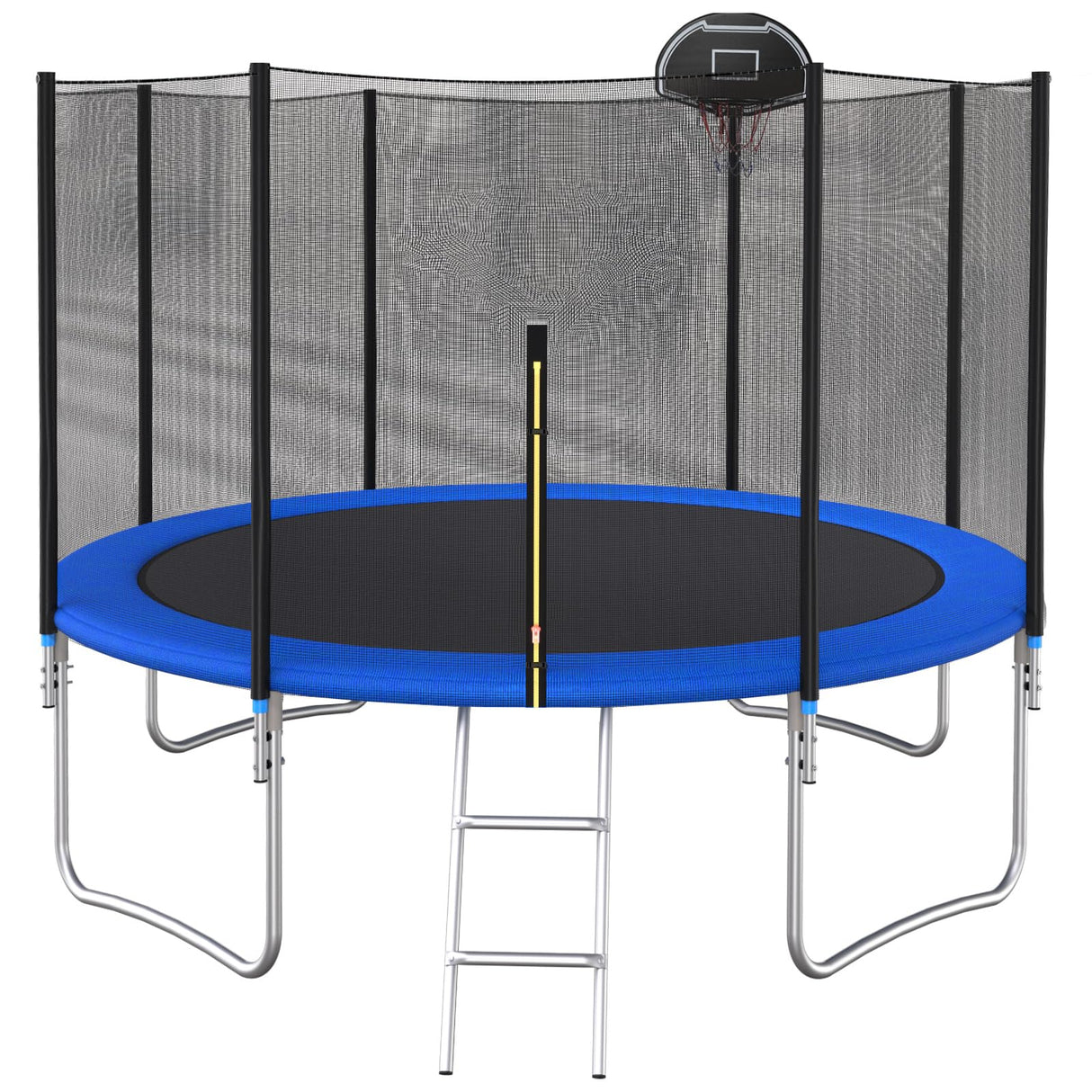Livavege Trampolines 10FT Trampoline with Safety Enclosure Net & Ladder, Outdoor Trampoline for Kids and Adults with Heavy Duty Jumping Mat and Spring Cover Padding, 400LBS, ASTM Approved Livavege