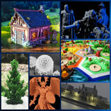 JAYO Water Washable ABS-Like Resin 2KG, 3D Printer Resin 405nm UV Standard Rapid Photopolymer Resin for LCD/DLP/SLA 3D Printer, High Precision, Non-Brittle, 1KG Bottle, 2 Pack, Grey+Dark Grey JAYO