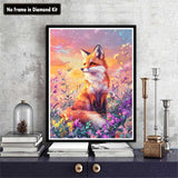 Zariocy Paint by Numbers Kits for Adults - Fox DIY Oil Paintings Canvas Acrylic Paint Set - Animal Paint by Numbers Kit for Beginners and Ideal for Home Decor 16x20 inch Zariocy
