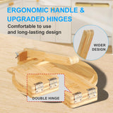 Bamboo Tortilla Press 10 Inch Wooden Tortillas Maker with 100PCS Parchment Paper Large Tortillera Presser for Mexican Taco, Pataconera, Dough Press Cuesonmy