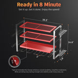 Power Tool Organizer Wall Mount, 4 Layer Drill Holder Wall Mount, Heavy Duty Tool Rack, Garage Tool Organizers and Utility Storage Rack for Drill Holder Charging Station, Perfect for Father's Day Gift Nacial