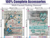 ARPADAMO 4 Pack Diamond Kits for Adults,5D Love Diamond Painting DIY Inspirational Diamond Art Diamond Art Kit for Adult,Round Full Drill Diamonds, Diamond Art Kit for Home Decor-12x16inch ARPADAMO