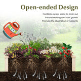 Giantex Wooden Raised Garden Bed, Rectangular Planter Box for Vegetables, Fruits, Flowers, Herbs, 48" Lx24 Wx10 H Outdoor Elevated Planting Bed for Garden, Backyard, Lawn, Patio Giantex