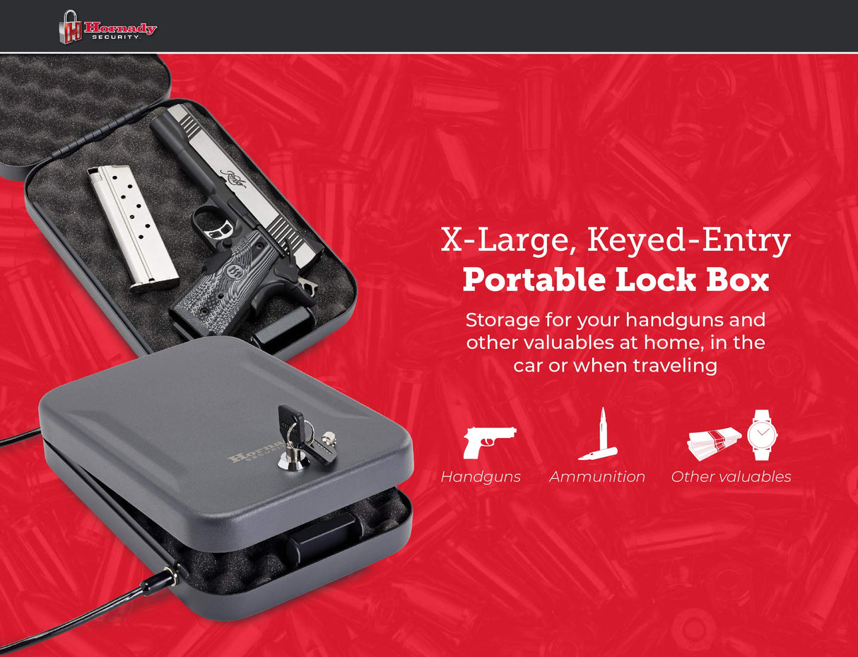 Hornady 95210 Lock Box X-Large,Black Hornady
