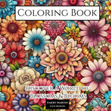 Discover a World of Blossoms & Blooms: An Adult and Teen Coloring Book - Unwind and Relax With Nature WoodArtSupply