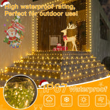 Ollny Christmas Lights 1000 LED 330 FT, IP67 Waterproof Plug in Christmas Tree Lights with Remote, 8 Modes, 3 Timers, Dimmable, House Xmas Indoor Decorations Outdoor Christmas Lights (Warm White) Ollny