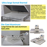 ZJBFXY88 24x32 Large Format Manual Heat Press Machine, Single Platen, Double Pressure Rods, 110V, 4500W (No Plug) (Grey, 24 x 32'' (60 x 80cm)) ZJBFXY88