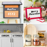 BAMIDELE 2 Inch Letter Stencils and Numbers, 66 Pcs Reusable Plastic Alphabet Symbol Interlocking Drawing Template Kit for Painting on Wood, Wall, Chalkboard, Fabric, Door Porch, Signage BAMIDELE