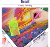 ijbnhd Large Diamond Painting, Tree of Life Extra Large Diamond Art Kits for Adults, Full Drill Round Big Diamond Painting, DIY Gem Art and Crafts for Home Wall Decor Gift 27.5 X 15.7inch ijbnhd