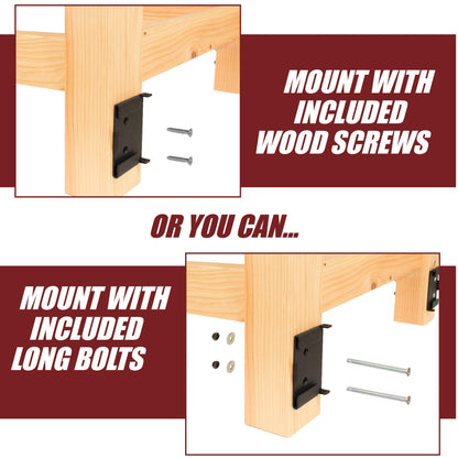 Workbench Caster kit 4 Heavy Duty Retractable Casters with 4 Pin Lock Quick Release Mounting Plates to Quickly Attach/Remove or Switch Casters from a Workbench to a Cabinet, Stand or a Machine.