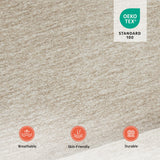 MCombo Dual Motor Power Lift Recliner Chair with Massage and Heat for Elderly, USB Ports, Lay Flat, Fabric 7666 (Beige) MCombo