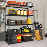 KOKEBREN Heavy Duty Storage Shelves 60x24x78 in, 2500Lbs Adjustable Metal Shelving for Garage Organization, Durable Garage Shelving Easy Assemble KOKEBREN