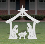FrontYard Originals All-Weather Outdoor Holy Family Nativity, Waterproof, Made in USA, 4ft Tall, Durable Material, Simple Assembly, Easy Storage, Yard Nativity Set FrontYard Originals