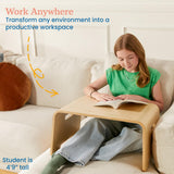 ECR4Kids Bentwood Lap Desk with Handles, Activity Table, Natural ECR4Kids