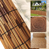 Bamboo Fencing, Natural Reed Fencing Rolls, Backyard Garden Fencing, Decorative Fences, Patio Privacy Wall Fencing Roll for Outdoor, Gallery, Restaurant, Hotel 2-6ft High(70*200cm(2.3*6.6ft)) HSPLXYT