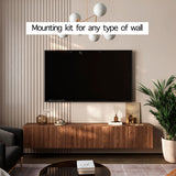 Living Skog Floating TV Stand Wall Mounted for Living Room and Bedroom, Media, Entertainment Center with Storage and Drawers Fits TV 60 65 70 75 80 inch Cabinet (Alessio Brown, 71 in) Living Skog