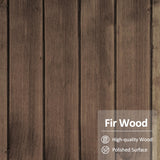 MCombo Outdoor Storage Cabinet, Garden Storage Shed, Outside Vertical Shed with Lockers, Outdoor 63 Inches Wood Tall Cabinet for Yard and Patio 0870 (Brown) MCombo