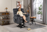 REHOUSING Oversized Power Lift Recliner Big Man 400lbs, Extra Wide Recliner Chair with Lifts Vertically for Elderly, Features Cup Holder, Heat and Massage, Zero Gravity Lay Flat for Adults (Grey) REHOUSING
