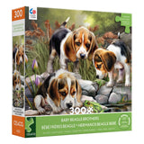 Ceaco - Tom Wood - Baby Beagle Brothers - 300 Oversized Piece Jigsaw Puzzle Ceaco