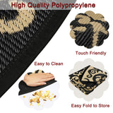 Homcomoda Round Outdoor Rugs for Patio 6ft Waterproof Clearance Reversible Patio Rugs Lightweight Outdoor Rugs Plastic Straw Rugs Portable RV Camping Rug Mat for Outdoor Porch Beach BBQ Beach Backyard Homcomoda