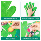 WATINC Felt Story Finger Puppets - 2Pcs DTY Storytelling Hand Puppet Felt Art Craft Education Gift, Making Storytime Early Learning Role Play for Kids Toddles (Insect Animals) WATINC