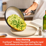 bella 21 Piece Kitchen Set with EverGood™ Ceramic Nonstick Coating, Dishwasher & Oven Safe, All Stovetops Compatible, Tempered Glass Lids & Cool Touch Handles, Black BELLA