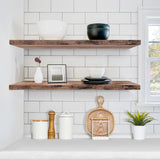 Sorbus Floating Shelves for Wall - 2 Long Floating Shelves for Bedroom, Kitchen, Living Room, Bathroom Shelves, Home Decor, Farmhouse - 35 x 9 Inch Wall Mounted Floating Shelves for Wall, Mahogany Sorbus