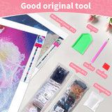 xingyangyuanfei Rose and Train Diamond Painting Kits for Adults, 2-Piece 5D Full Drill Diamond Art, 12x16 Inch Home Wall Decor xingyangyuanfei