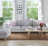 Sorbus 96 Sq. Ft. Wood Grain Floor Tiles Foam Mat EVA Interlocking Mats Tile 3/8-Inch Thick Flooring Wood Puzzle Exercise Mats w/Borders - Home Playroom Basement, Apartment, Trade Show, Baby, Dance Sorbus