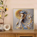 AiYuanzsh 5D Special Shaped Diamond Painting Kit - Charming Goddess Design, Unique Crystal Rhinestone Diamond Art Set for Beginners and Adults, Perfect for Home Wall Decor and Holiday Gifts AiYuanzsh