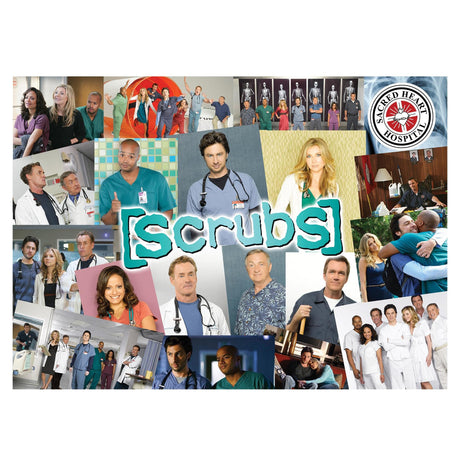 Scrubs Cast Collage 1000-Piece Jigsaw Puzzle for Adults | Brain Teaser, Educational Developmental Toys & Games, Building Kit Activities to Encourage Creative Play | 28 x 20 Inches Toynk