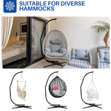 Yaheetech Hammock Chair Stand, C-Stand for Hanging Hammock Chair w/Buckle & S-Shaped Hook - Free Rotation C-Stand Hammock Stand for Hanging Chairs, Swings, Max.Weight Capacity 300Lb Yaheetech